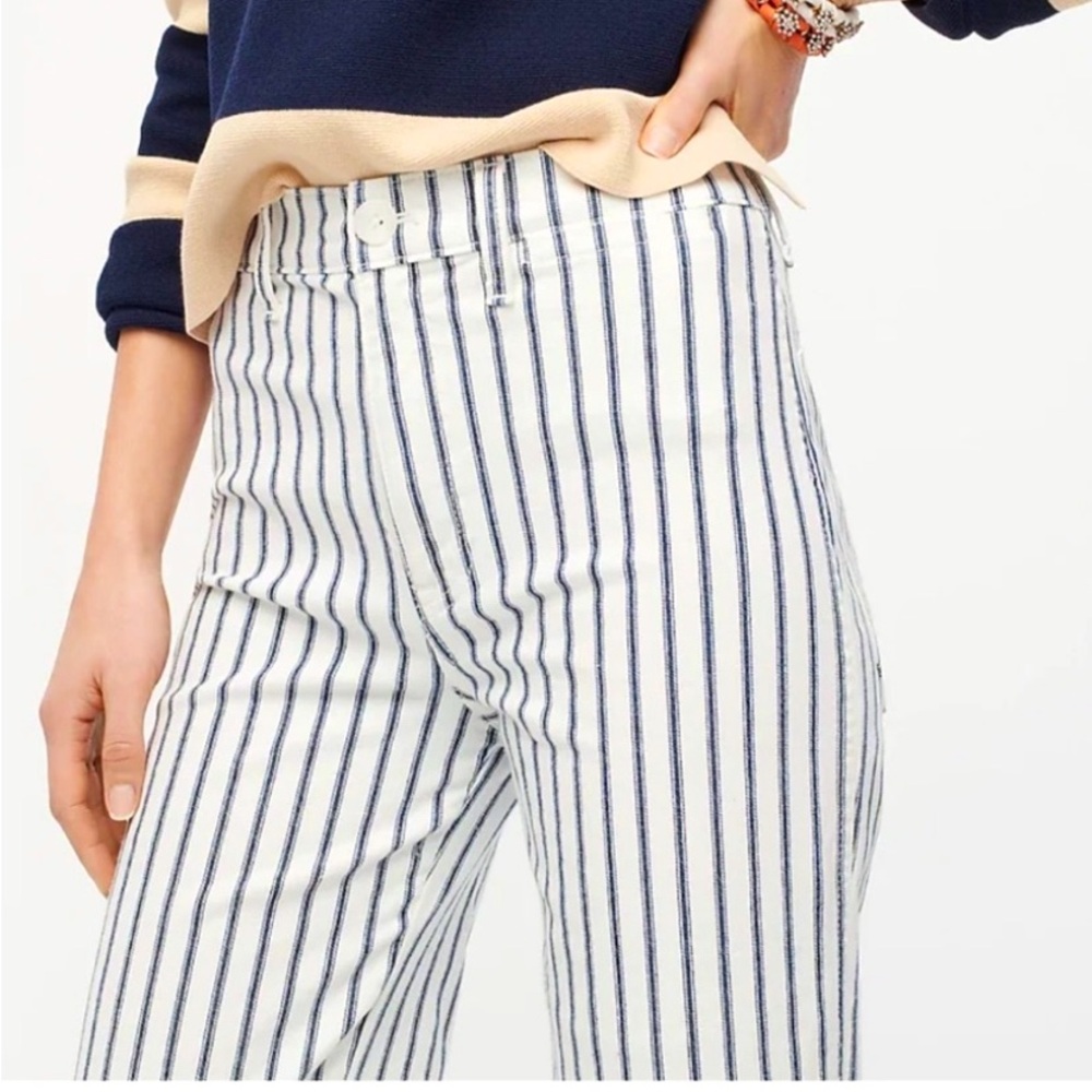 J Crew slim wide leg cropped jeans